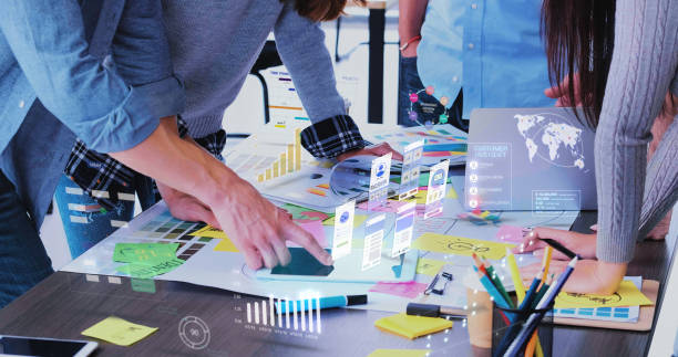 Innovative team planning Creative Development Marketing goals